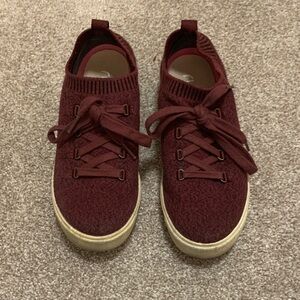 Ryka Maroon Lace-Up Sneakers